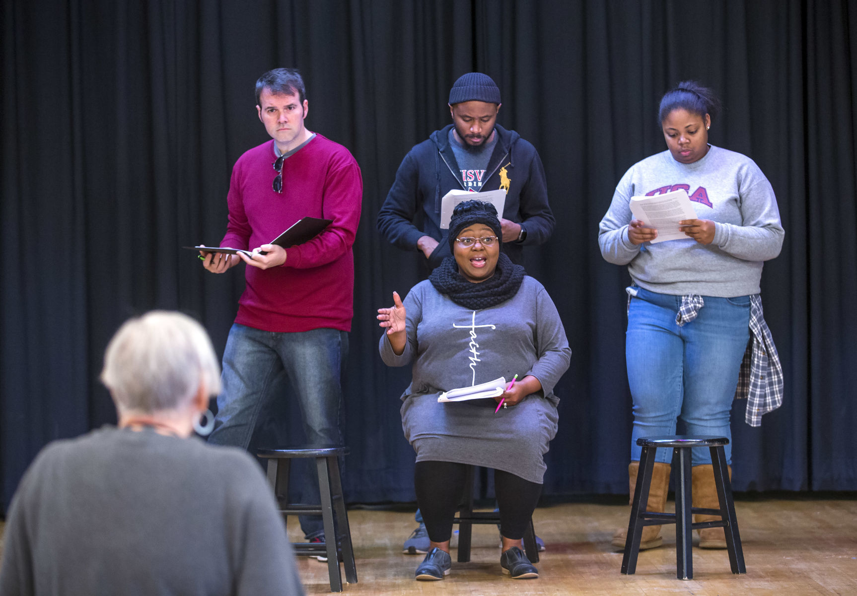 Touring Theatre of NC rehearsal